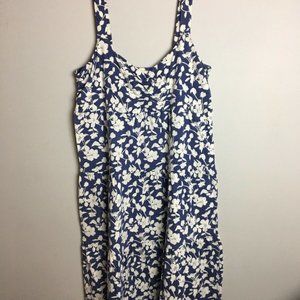 Ann Taylor Loft Womens Small Dress, Blue Floral